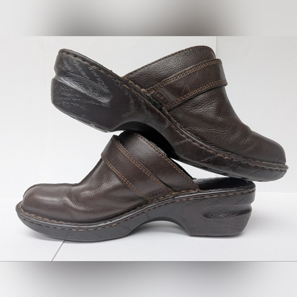 BOC Born size 9 brown leather clogs in excellent condition - Picture 2 of 16